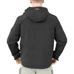 Surplus Windbreaker Jacket With Zipper Black -Brandit || Mil-Tec || Condor Sales surplus windbreaker zipper black 55