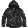 Surplus Windbreaker Jacket With Zipper Black Camo -Brandit || Mil-Tec || Condor Sales surplus windbreaker zipper black camo ALL 1