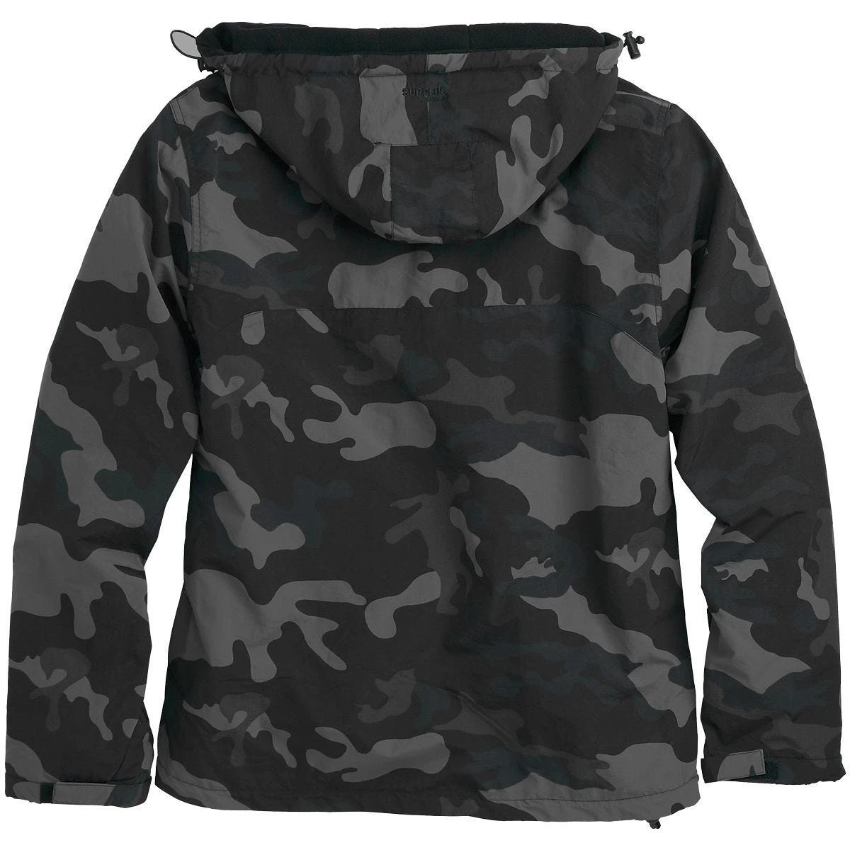 Surplus Windbreaker Jacket With Zipper Black Camo 4 Surplus Windbreaker Jacket With Zipper Black Camo - Image 2