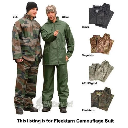 Mil-Tec Waterproof Suit Flecktarn 5 Mil-Tec Waterproof Suit Flecktarn - Image 3