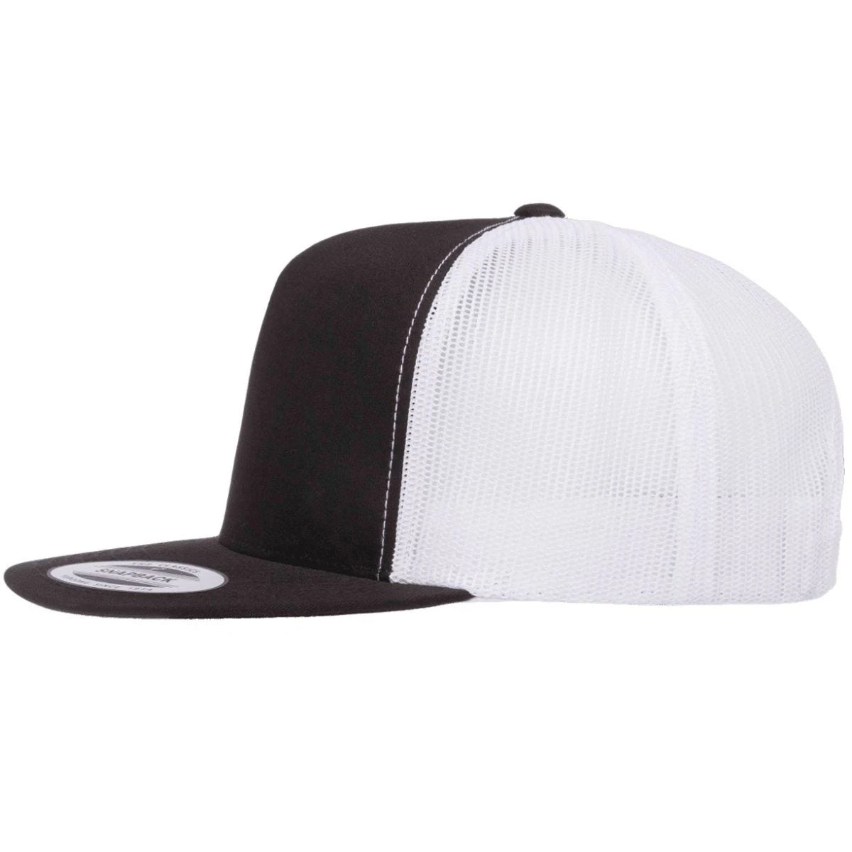 YP Classics Trucker 2-Tone Cap Black/White 6 YP Classics Trucker 2-Tone Cap Black/White - Image 4